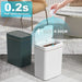 Smart Touchless Bathroom Bin — 15L Narrow Automatic Sensor Waste Bin, White