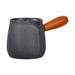 600ml Cast Iron Teapot with Wooden Handle — Stove-Top Brewing Kettle