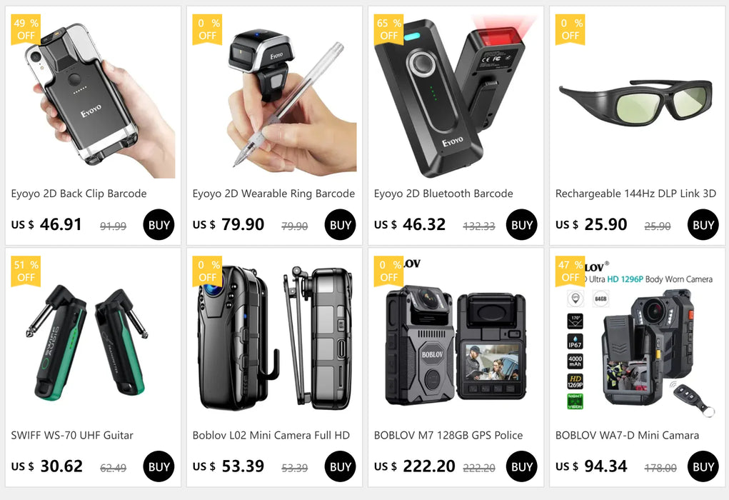 Eyoyo 2D Barcode Scanner — USB, Bluetooth & 2.4G Wireless Mini 1D/2D QR Reader for iPad, iPhone, Android & PC