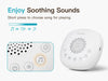 White Noise Sound Machine with 24 Soothing Sounds & Rechargeable Night Light — Sleep Aid for Babies, Kids & Adults