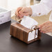Nordic Wooden Tissue Box – Retro Napkin Holder for Living Room & Desktop