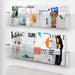 Clear Acrylic Floating Wall Shelf — Wall-Mount Magazine & Book Rack (30cm/40cm)