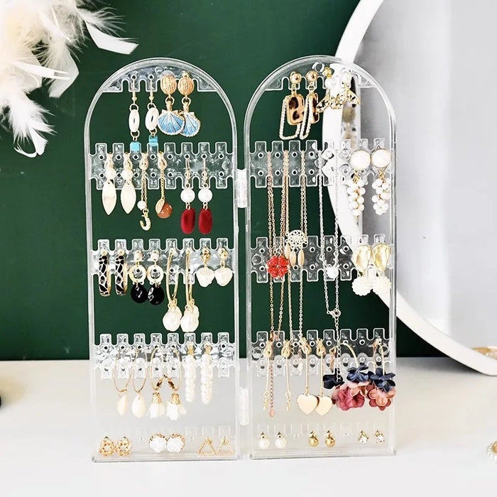 Screen Jewellery Display Rack – Plastic Earring & Jewellery Stand, 28×10cm
