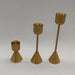 Gold Metal Candle Holder — Aluminium Candlestick for Tables & Events