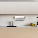 Stainless Steel Punch-Free Paper Towel Holder – Under-Cabinet Roll & Film Dispenser