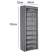 Adjustable 9-Compartment Shoe Cabinet 60 x 30 x 155cm – Dust-proof Multi-layer
