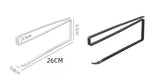 No-drill Cabinet Hanger Paper Towel & Toilet Roll Holder – Iron Wall/Cabinet Storage
