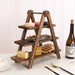 Natural Paulownia Wood 3-Tier Cake Stand — Space-Saving Kitchen Rack