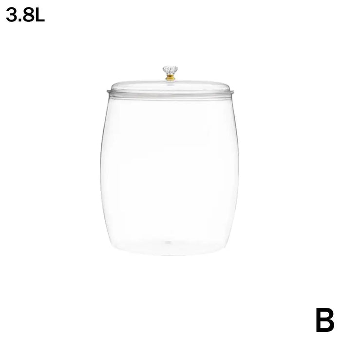 Multi‑functional Lidded Storage Jar — 2.2L to 18L Clear Acrylic