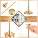 Vintage Elegant Tabletop Candle Holders – Metal & Aluminium, Single or 3‑Piece Sets