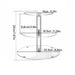 Clear Acrylic Round Cupcake Stand — 3/4/5 Tier Dessert Display for Wedding, Birthday & Christmas