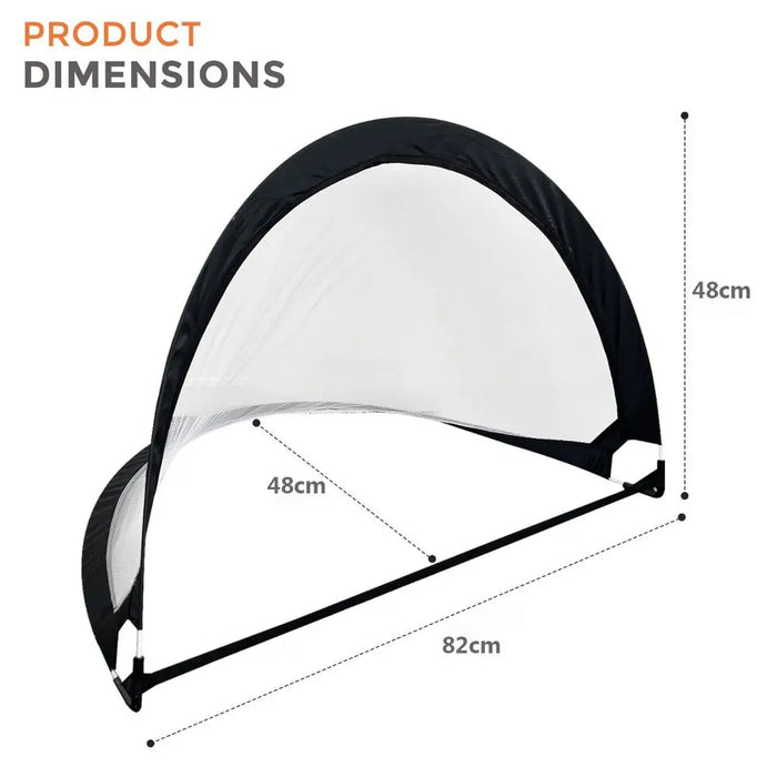 Pop-Up Folding Football Goal with Carry Bag — Portable Training Net