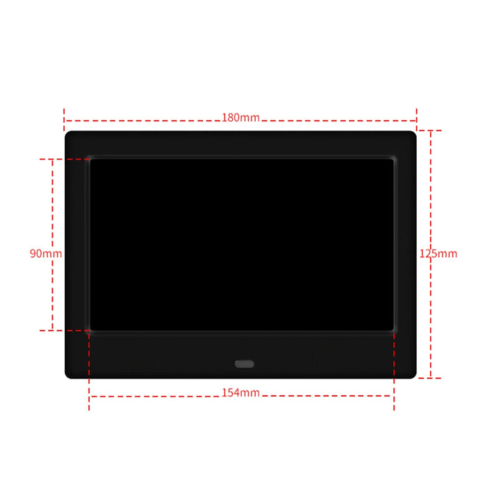 7-inch HD Digital Photo Frame — 800×480 LED Smart Photo Album with MP3/MP4 & Remote