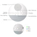 Baby White Noise Machine — USB Rechargeable Sleep Sound Player with Timer & Night Light