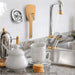 Stainless Steel Non-Perforated Kitchen Rack — Wall-Mounted Pot Lid & Cutting Board Holder