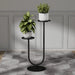 Metal Vertical Plant Stand with Dual Holders – Pot Rack for Living Room, Balcony & Office