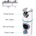 Square Stainless Steel Shower Head Set with 8-inch Rainfall & Mixer