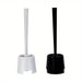 Long‑Handle Toilet Brush with Holder — Flexible Deep‑Clean, Portable (White or Black)