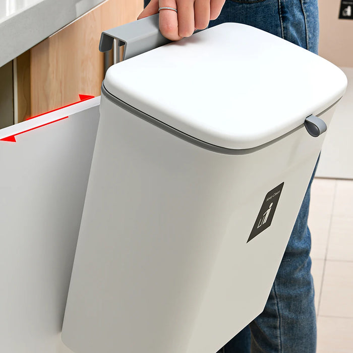 Kitchen Compost Bin — 9L Hanging Bin with Odour-Sealing Lid