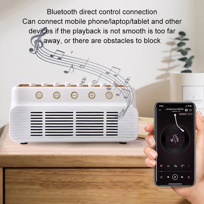 Baby White Noise Machine — 8 Natural Sounds, Bluetooth Speaker, 1200mAh