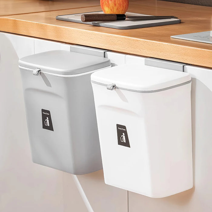 Kitchen Compost Bin — 9L Hanging Bin with Odour-Sealing Lid