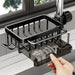 3-in-1 Kitchen Tap Organiser - Sponge & Brush Caddy with Drain Tray