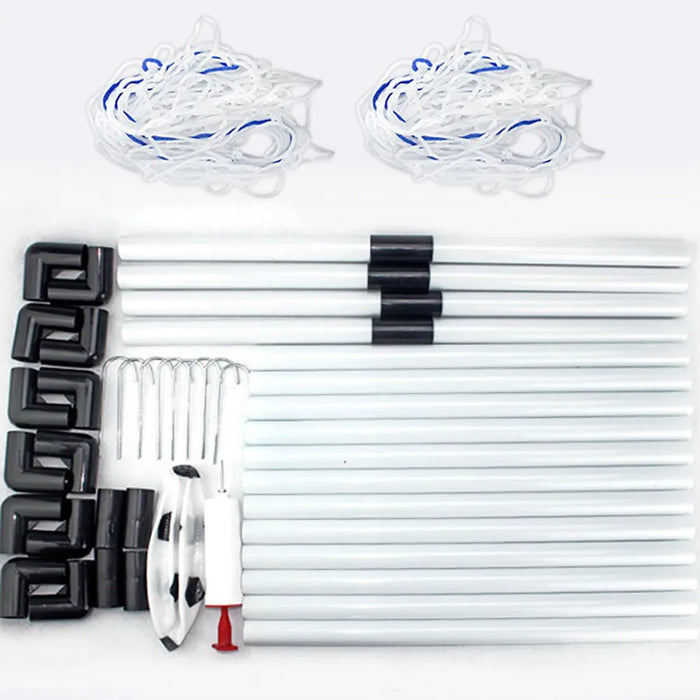 Mini Folding Inflatable Football Goal — 80cm Portable Practice Net