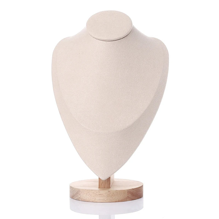 Wooden Jewellery Bust — Mannequin Necklace Stand and Display Prop