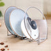 Retractable Stainless Steel Pot Lid & Plate Rack — Foldable Kitchen Organiser