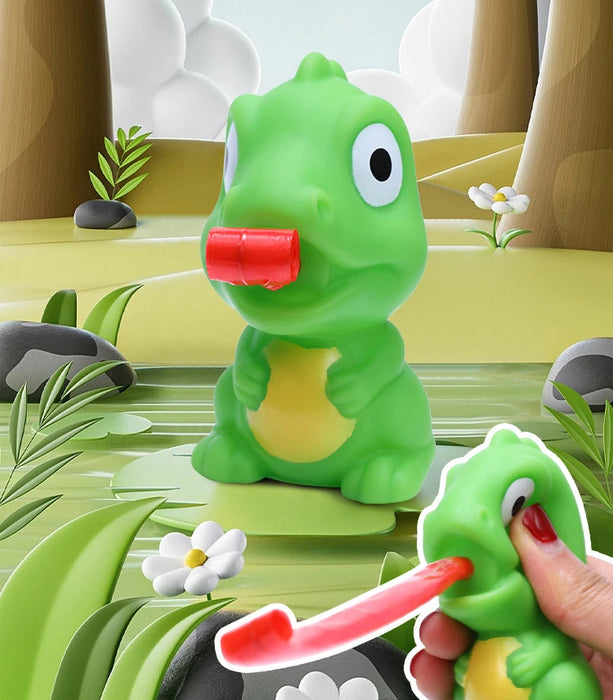 Pinch Frog & Dinosaur Tongue-Out Sensory Fidget Toy – Funny Stress-Relief Gift for Kids & Cats