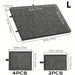 Foldable Puzzle Storage Table — 6-Drawer Organiser with Felt Top