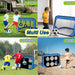 4-in-1 Pop-Up Kids Football Goal – Foldable 120×80×80cm Target Net