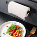 Stainless Steel Paper Towel & Toilet Roll Holder — Adhesive or Screw-Fix