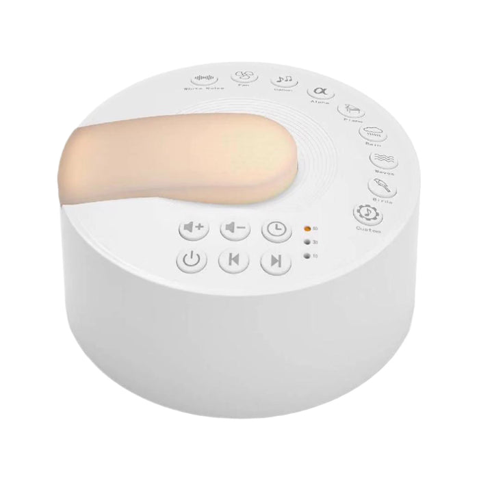 Rechargeable White Noise Machine – 30 Soothing Sounds & Warm Light