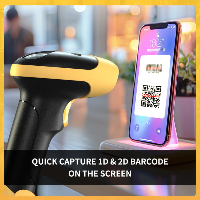NETUM L8BL Pro Bluetooth 2D QR & PDF417 Wireless Barcode Scanner