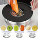 8-Piece Stainless Steel Mixing Bowls with Airtight Lids — Black, Non-Slip Bases