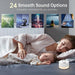 Portable White Noise Machine — 24 Soothing Sounds, Warm Night Light & Memory
