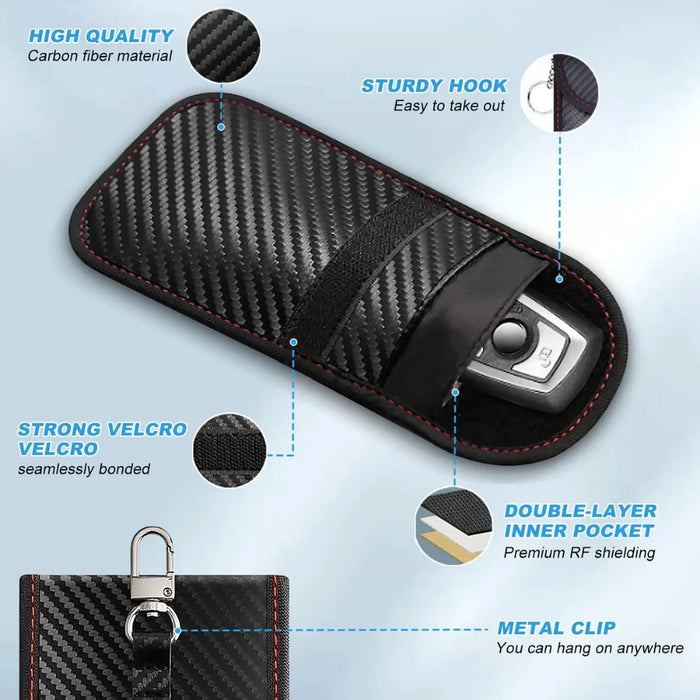 Faraday Box & Pouch Set — Keyless Car Key Signal Blocker