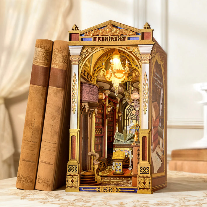 Library of Wonders Book Nook 3D Wooden Puzzle — Victorian Gothic Diorama