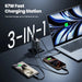 67W GaN Fast Charger with Retractable USB‑C Cable, PD3.0 & PPS, Digital Display (EU Plug) — for iPhone 17/16 & Samsung S25/S24