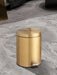 Modern 5L Stainless Steel Foot Pedal Bin — Champagne Gold