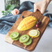 Acacia Wood Rectangular Cutting Board with Handle — Double-Sided, 35×18×1.5 cm