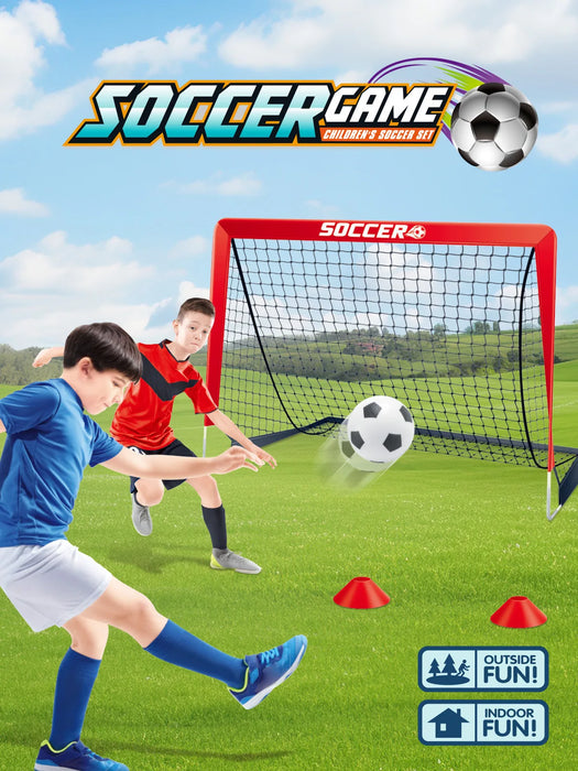 Portable Pop-Up Football Goal — Foldable Training Net for Garden, Indoor & Outdoor