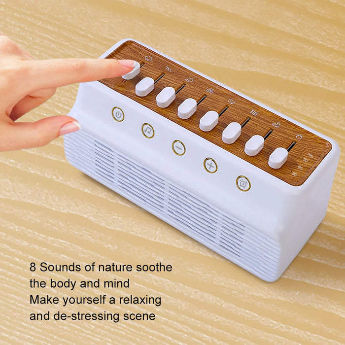 Baby White Noise Machine — 8 Natural Sounds, Bluetooth Speaker, 1200mAh