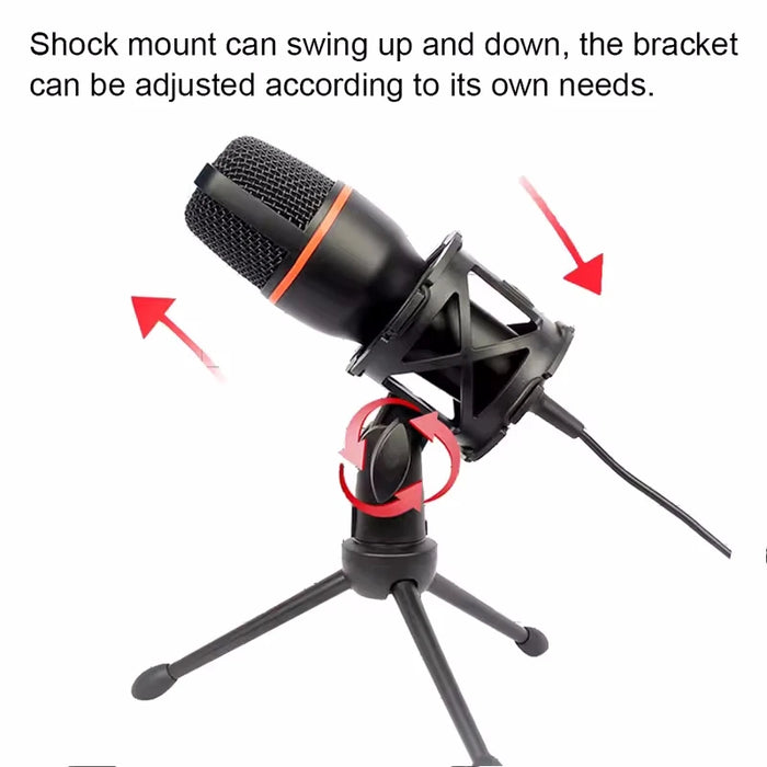 USB Condenser Microphone for PC & Laptop — Wired Streaming, Podcasting & Gaming (RGB option)