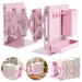 Retractable Metal Desktop Bookstand with Basket, Hooks & Removable Pen Holder