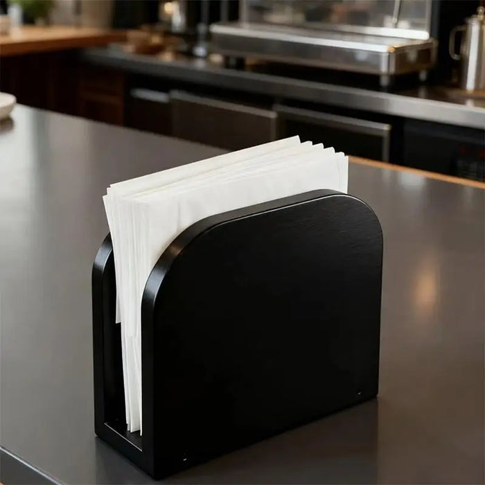 Wooden Napkin Holder Tissue Box – Countertop Dispenser for Kitchen & Dining