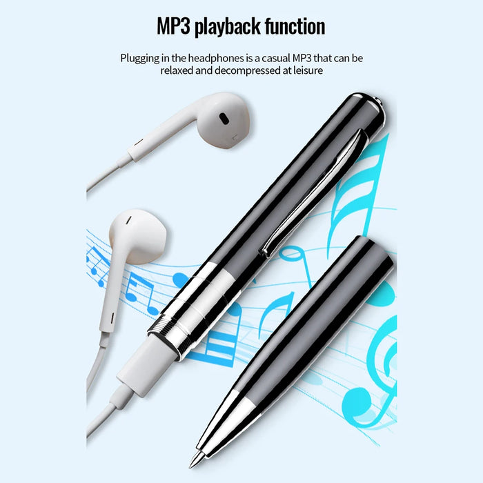 Voice‑Activated Recording Pen – Portable Digital Dictaphone with 15h Recording