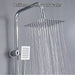 Square Stainless Steel Shower Head Set with 8-inch Rainfall & Mixer