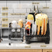 Extendable Over‑Sink Dish Drying Rack – Carbon Steel, Large Capacity